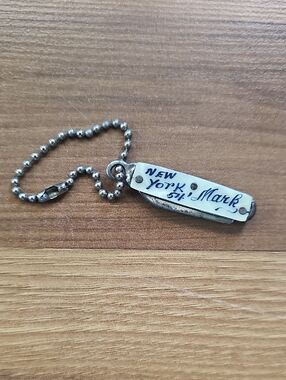 Vintage 1954 New York World's Fair Pocket Knife Mini Souvenir Keychain, Kevin